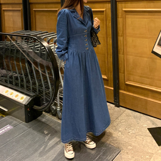 限定価格セール いいものデニムワンピ ロング レディース ワンピース 長袖ワンピースw 国内配送 Talalsalman Com