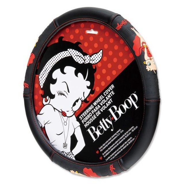 ステアリング ハンドル カバー Betty Boop ベティブープ ムーンアイズ マンケーブストア Man Cave Store ガレージ アメリカン雑貨 ホットドッグ 美容室