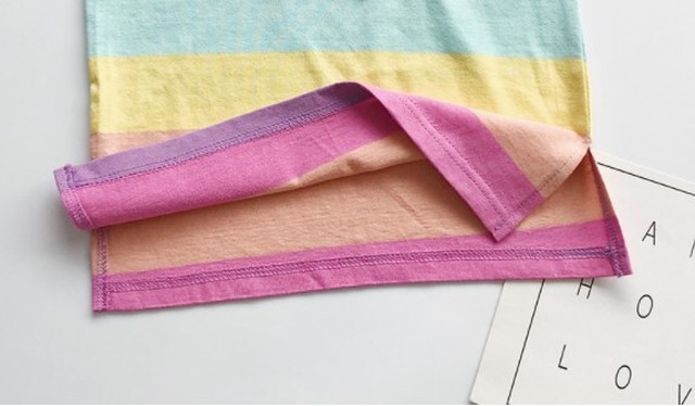 セール中 レインボーノースリーブワンピース 虹色 こども服 キッズワンピース 韓国子供服gameness