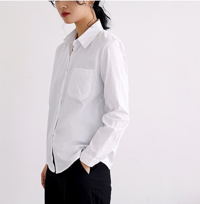 最新レディース 長袖 シャツ 人気のファッション画像
