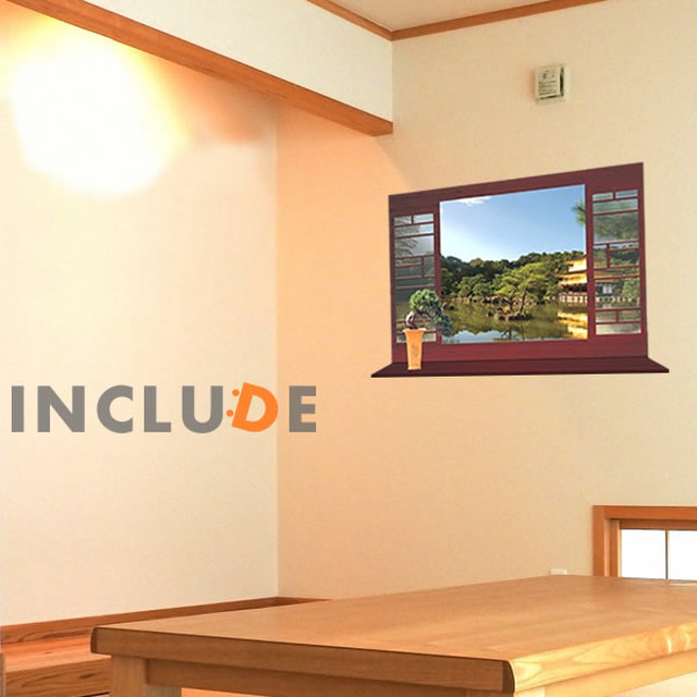 壁シール ウォールステッカー 寺 仏教 神秘的 秘境 金 建物 鹿苑寺 金閣寺 京都 観光地 3層 楼閣建築 舎利殿 柄選び たのしい Kabe Kawaii