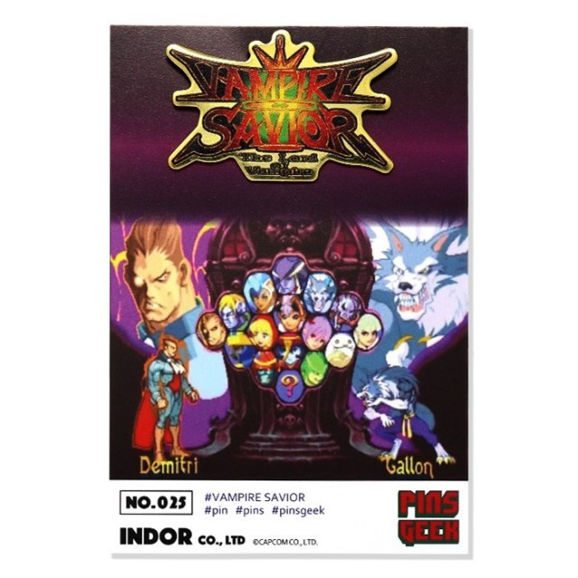 PINS GEEK ヴァンパイアセイヴァー ロゴ / ANIPPON.