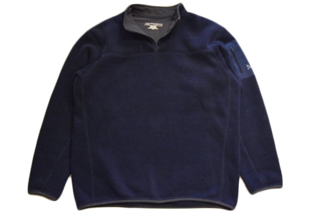 Used カナダ製 アークテリクス コバートカラージップ L ネイビー 紺 Arcteryx Lodge Heavy Duty Outdoor Equipment Store