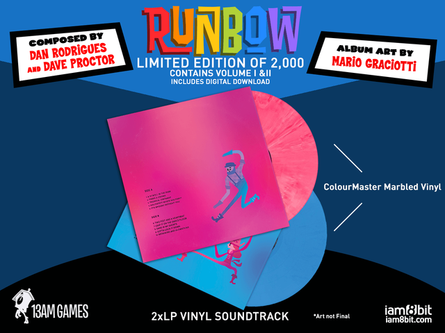 RUNBOW ORIGINAL SOUNDTRACK 2XLP / iam8bit