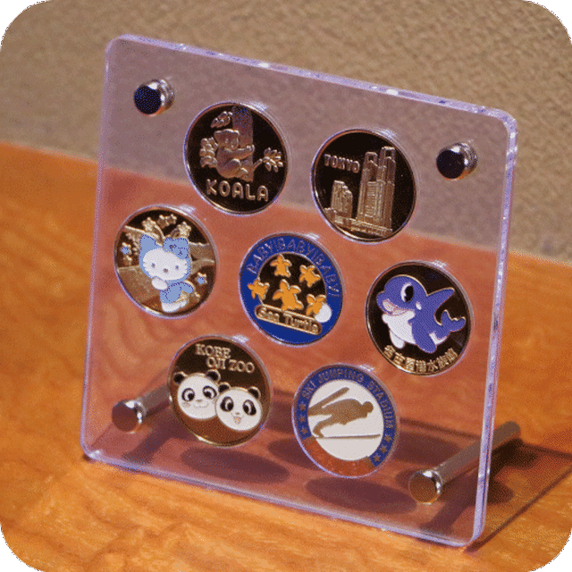 記念メダル蛍光収納ケース ７穴 オリジナル記念メダルｓｈｏｐ