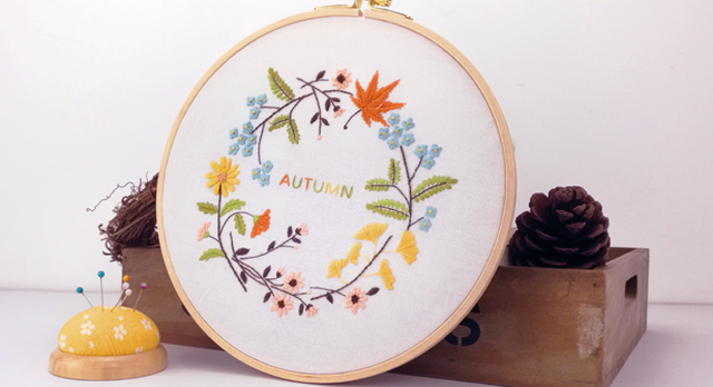 四季クロススティッチ 秋 手芸工房 とんとん