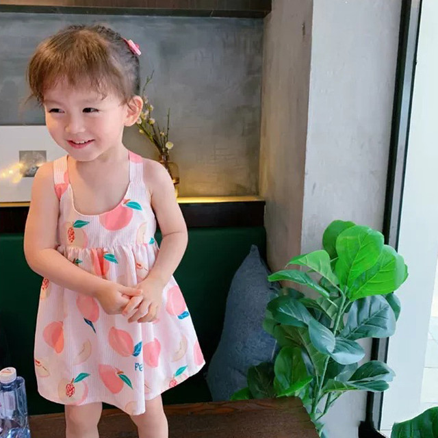 全4色 ワンピース ノースリーブ 袖なし プリント 切り替え ギャザー リゾート サンドレス サマードレス 白 緑 夏 かわいい 子供 キッズ ベビー服 赤ちゃん 女の子 Mo793 Berceau Select Shop ベルソー セレクトショップ キッズ 親子ペアetc