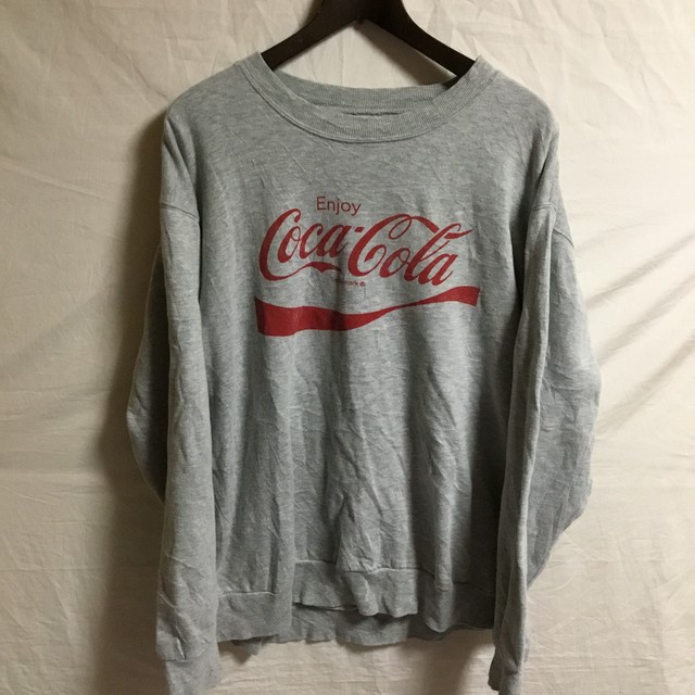 Coca Cola クルーネックスウェット コカコーラ スウェット 古着 企業ロゴ ヨダレ