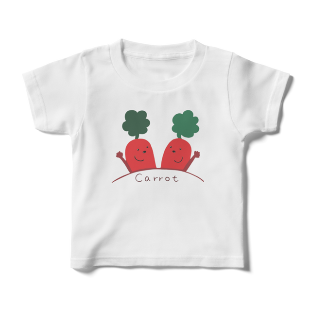 キッズ可愛い野菜ｔシャツｃａｒｒｏｔ 山本商店