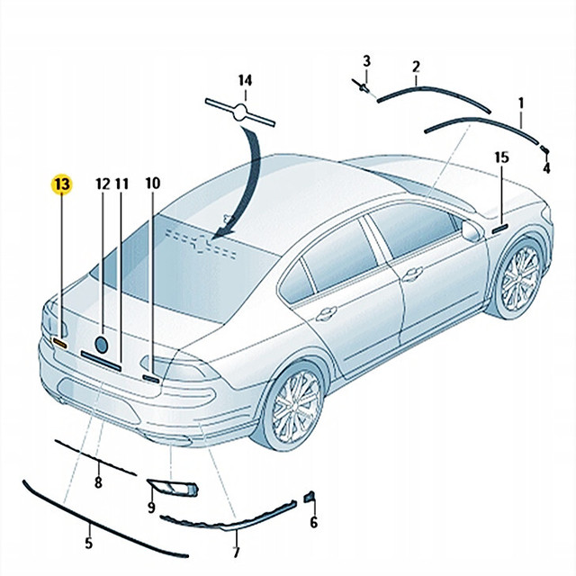 Vw フォルクスワーゲン パサートb7 B8 Cc リア エンブレム 純正 送料無料 欧車パーツ