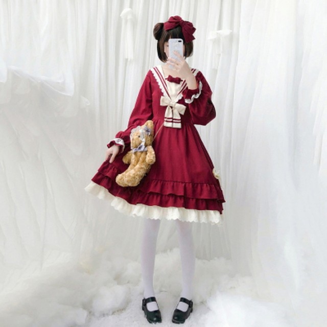 人気トレンド クリスマス ゴスロリ サンタ ゆめかわいい フリル 赤 ワンピース Jr 国際ブランド Www Purpicks Com