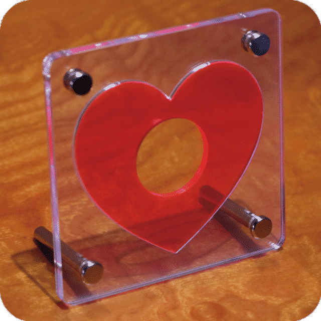 記念メダルハート型蛍光収納ケース １穴 オリジナル記念メダルｓｈｏｐ