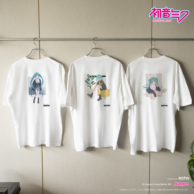 初音ミク イラストレーターコラボ 半袖Tシャツ