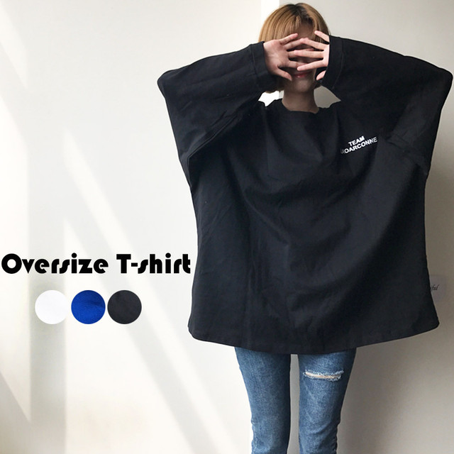 長袖tシャツ 新作tシャツ ビッグtシャツ Tシャツ レディーストップス 長袖カットソー 韓国 オーバーサイズ 英字ロゴ 体型カバー ゆったり ネット通販 購入 激安 10代 代 30代 40代 秋冬 Roprot ロプロット ファッション レディースアパレル販売