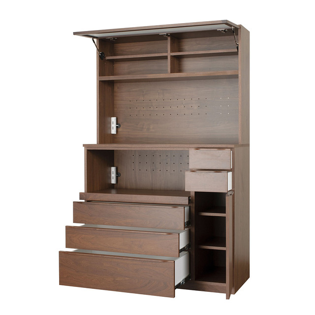 送料無料 Classe ルモール キッチンボード 幅1 カップボード 食器棚 ウォールナット 無垢材 W10 モダン おしゃれ ナチュラル 北欧 Natural Furniture Collection