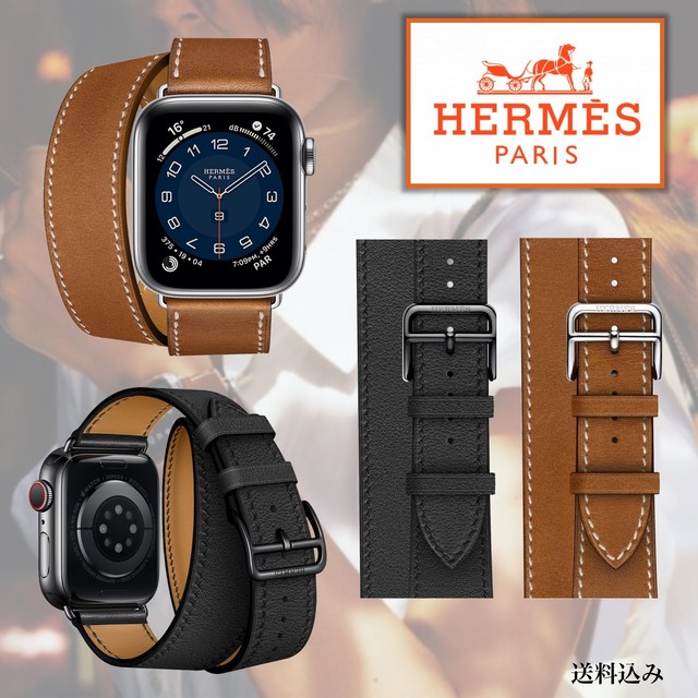 Hermes エルメス バンドアップルウォッチ ダブルツアー44mm アップルウォッチ専用 ダブルツアー バンド レディース メンズ ユニセックス ブランド エルメス Moominjane