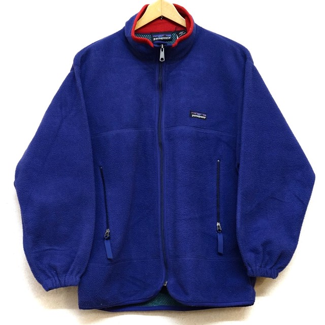 228 Patagonia 雪無し ライトx カーディガン P E F パタゴニア フリース ジャケット ブルー 青 メンズ古着 サイズs Antique John アンティーク ジョン