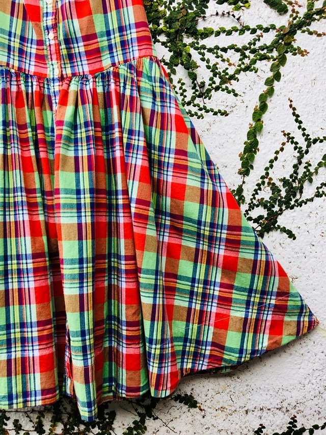 ラルフローレン Ralph Lauren ドレス ワンピース マドラスチェック Ralph Lauren Vintage Yard