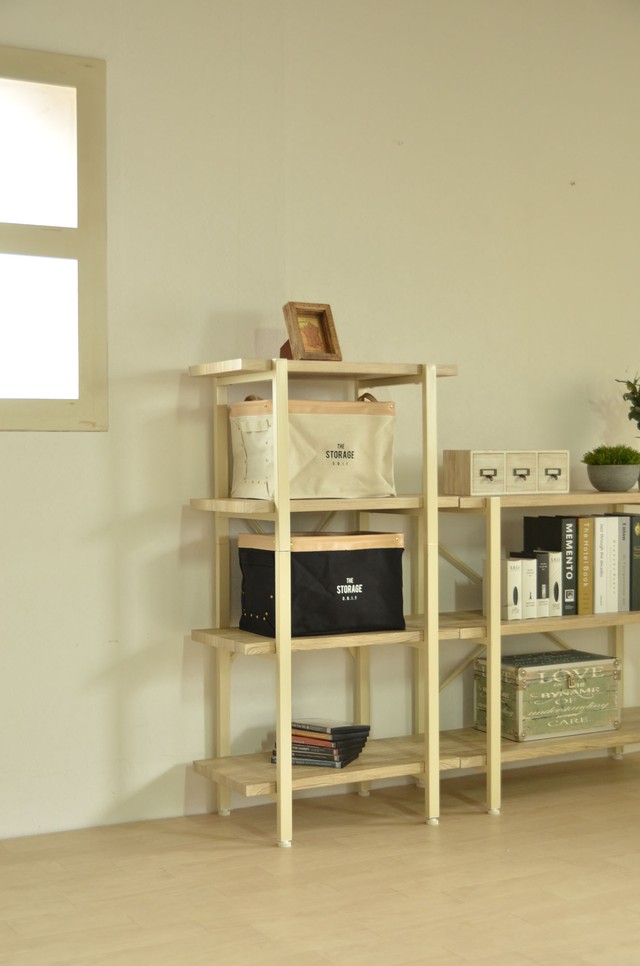 Vintage 4racks 60 WH / ヴィンテージスタイル ヴィンテージ加工 4段ラック棚 W60 / ホワイト
