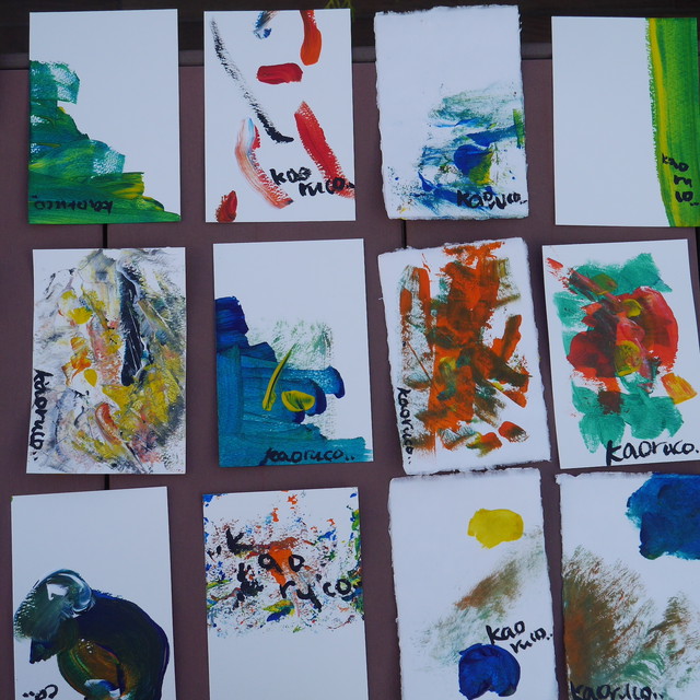 定期便 モダンアート 抽象画 月1お届け ポストカードの定期便 そんざいがげいじゅつ