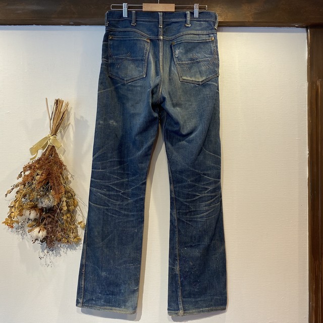 50 S Wrangler 11mw Jeans 鬼ヒゲ 古着屋comma