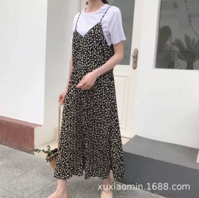 レオパード柄ノースリーブワンピース レディース ワンピース ヒョウ柄 レオパード ロングスカート ミディ丈 キャミソール リゾートワンピース 柄ワンピース おしゃれ かわいい 夏 大人カジュアル 可愛い 細見え 体型カバー こなれ感 大人 Ol 07 Sayurio レディース