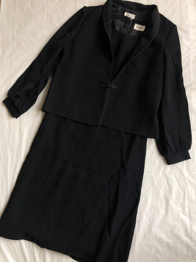 レトロ古着 チャイナボタンジャケット セットアップ レトロワンピース ジャケット セット Used セレクト古着 おひさま洋品店 Online