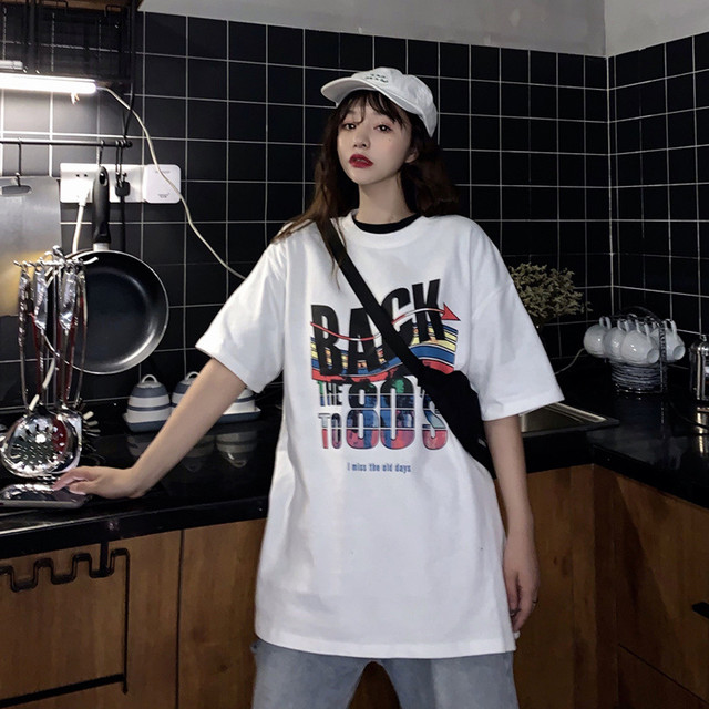 プリントtシャツ レディース 半袖 ロングtシャツ カジュアル トップス春夏 おしゃれ ファッションan 流行りでも安さでもなく今の私に似合う服