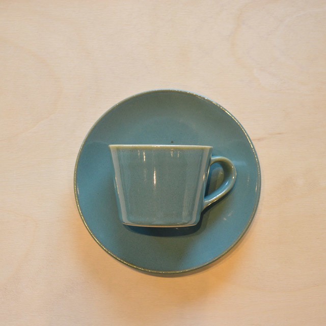 つかもと 益子焼 コーヒーカップ ソーサー 皿 益子青磁釉 None Too Soon Life Object