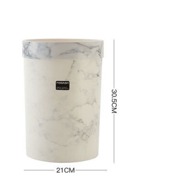 ゴミ箱 8l Mサイズ 大理石 おしゃれ くずかご 北欧 モノトーン インテリア モダン 模造 ホーム リビング ルーム キッチン 洗面所 寝室 シンプル 創造的 ファッション ヨーロッパ クリーン 掃除 Coloring Life