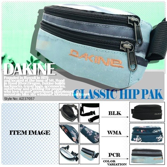 Aj237 057 ダカイン 人気ブランド ウエストバッグ バッグ ヒップバック ユニセックス ボタニカル ボディバッグ ウエストポーチ 鞄 Classic Hip Dakine 通販 Beachdays Okinawa