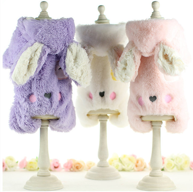 送料無料 犬の服 四足前開き ウサギ かわいい ロンパース カバーオール オールインワン ふわふわ 着ぐるみ コスチューム ペットグッズ Dog服 犬服 Nextcase