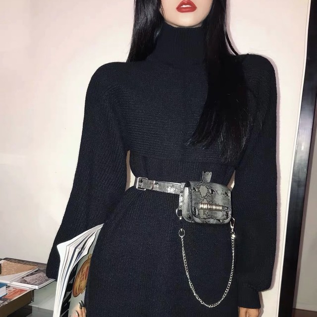 waist long chain bag