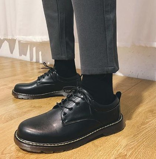 メンズ ポストマンブーツ 黒 プレーントゥシューズ 靴 人気 送料無料