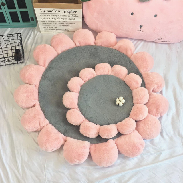 村上隆 Flower Floor Mat / Pink × White
