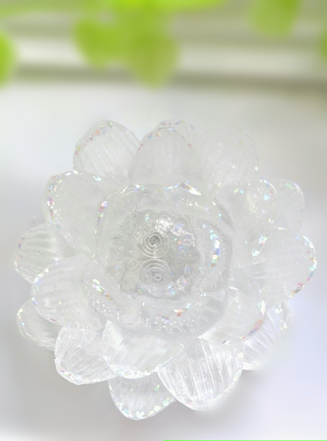 Healing Oorugonait ｵﾙｺﾞﾅｲﾄ 置物ｼﾘｰｽﾞ Lotus スピリチュアルな花のlotus Happysmile