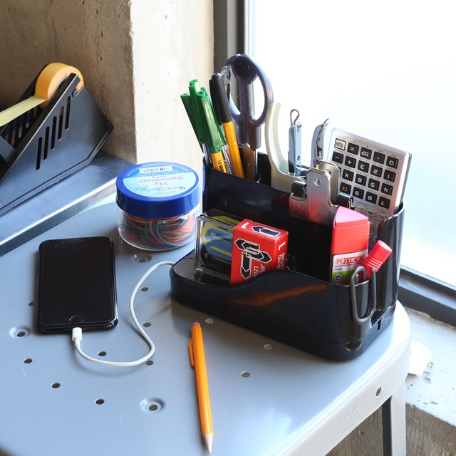 Desk Organizer Black デスク オーガナイザー H1 おしゃれな収納雑貨のお店 Free H1