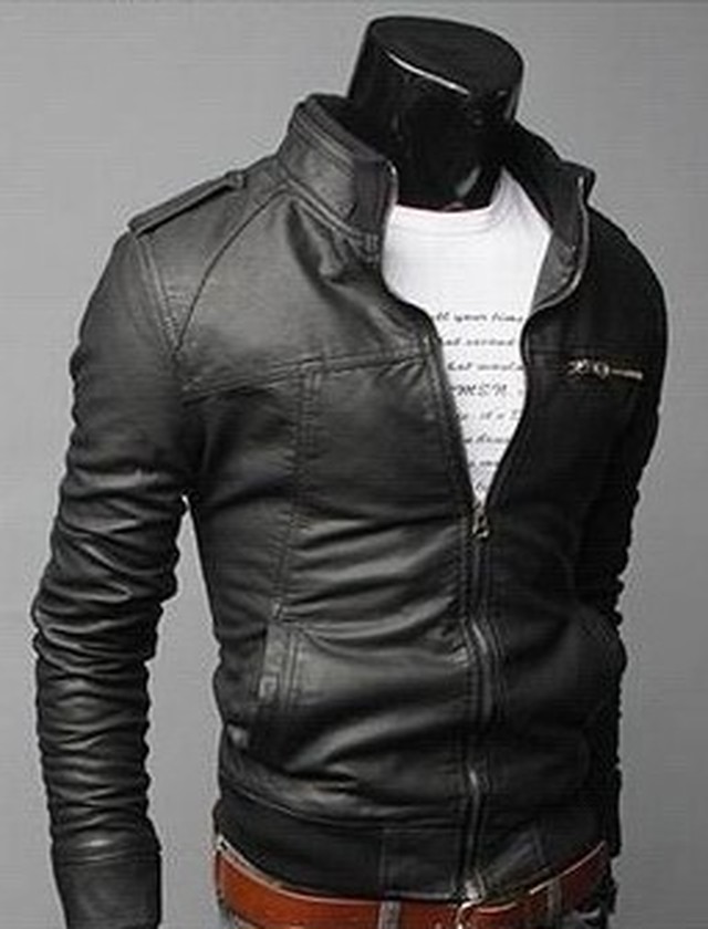 ボリショーイ 超 格好いい ２０１６ 新 デザイン トレンド ファッション メンズ スリム 高級 レザー ジャケット 革 ジャンパー クラシーヴァヤ ジャパン