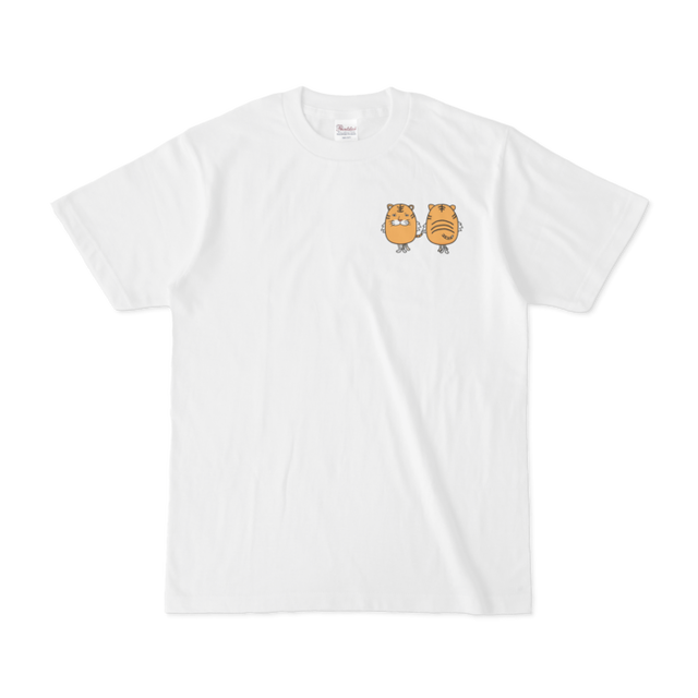 トラさん正面と背面 Tシャツ ワンポイント トラストア