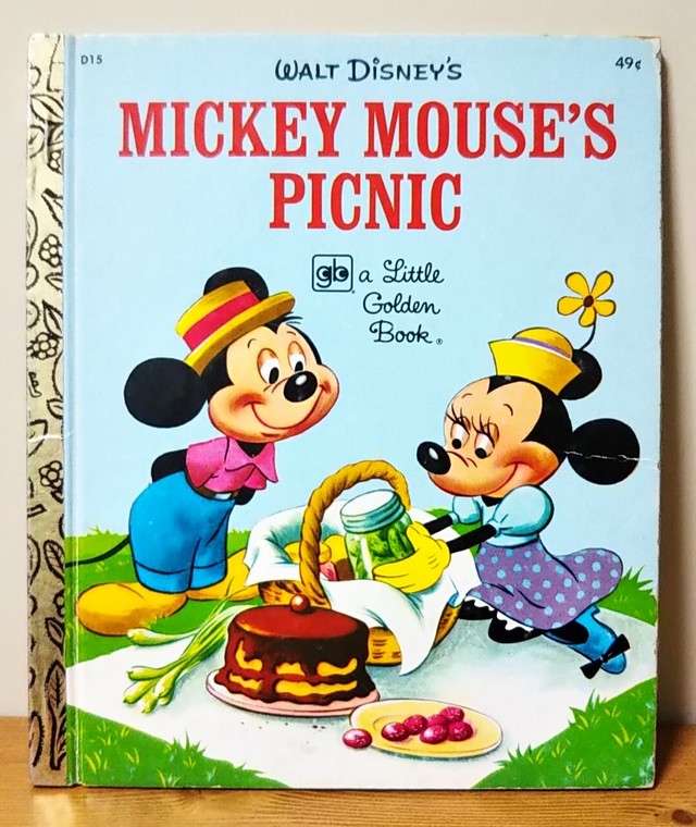 Mickey Mouse S Picnic ミッキーマウスのピクニック 中古洋書絵本 Little Golden Book 1976年 ヴィンテージ Disney Linus Blanket