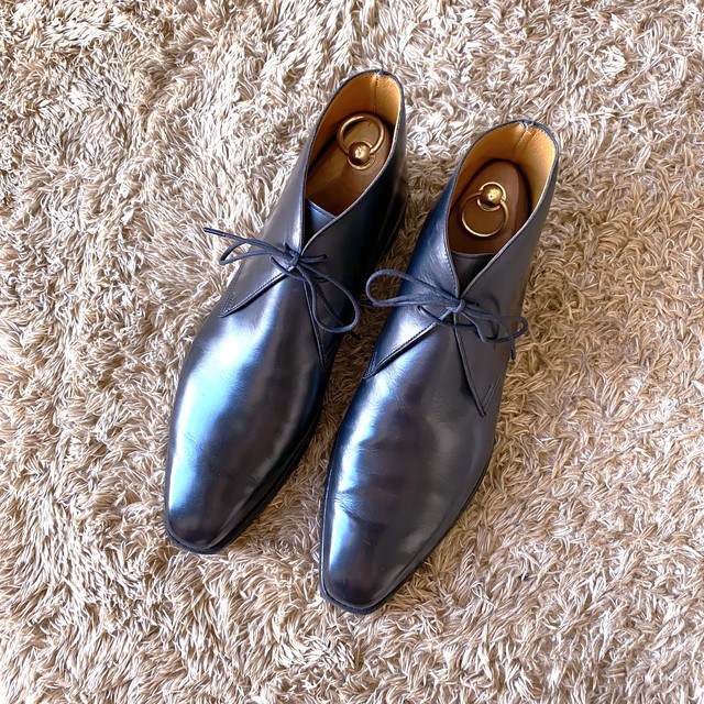 446 Crockett Jones クロケットアンドジョーンズtetbury テッドベリー チャッカブーツ 7 5e 革靴屋famny