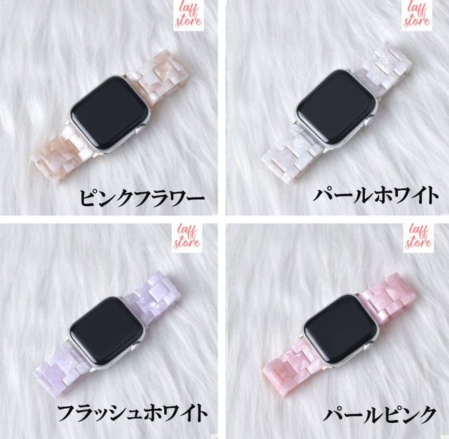 Apple Watch バンド ベルト レインボー 大理石 マーブル 5 4 3 2 1 40mm 44mm 38mm 42mm