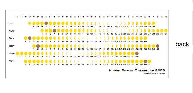 月の満ち欠け 卓上カレンダー Bandatokyo 月の満ち欠けカレンダー 月齢カレンダーの通販