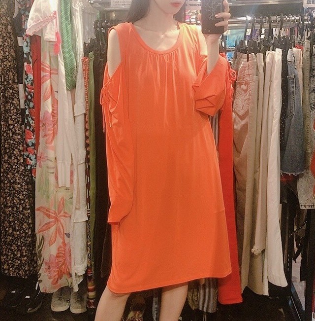 Michel Kors ワンピース オレンジ マイケルコース Uta