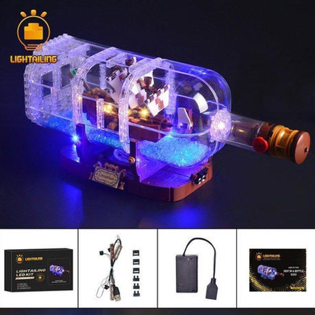Ledライトキット レゴ アイデア シップ イン ボトル 21313 レゴ互換 アップグレード バッテリーボックス付き 感動を生み出す Lego風 ライトアップ Happy Hobby あなたのベストが見つかるお店