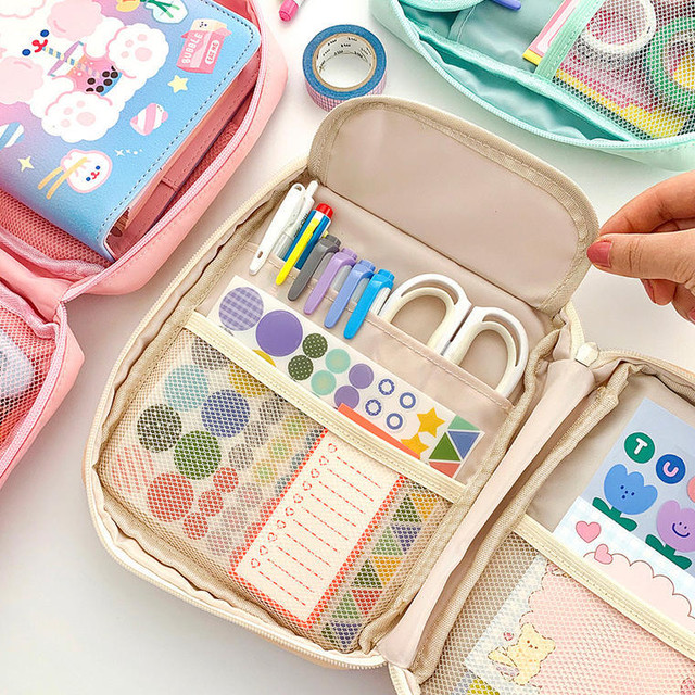 海外 Milkjoy Cake Bear 手帳収納バッグ ポーチ 小物入れ 全3種類 Honey Bee ハニービー