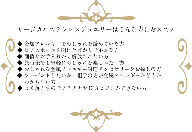 当店おすすめ 取り外せる アジャスター 金属アレルギー対応 医療用ステンレス 切れない 変色しない サージカルステンレス カニカン付 ネックレスチェーン用 延長用アジャスター Ra80 Queen Of Wonderland Luxe