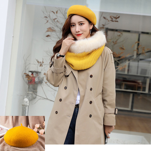 ベレー帽 レディース 送料無料 秋冬 ウール ベレー帽 レディース ハット 帽子 アクリル 暖かい ウール 秋冬 全12カラー クリックポストで送料無料 Rf Style