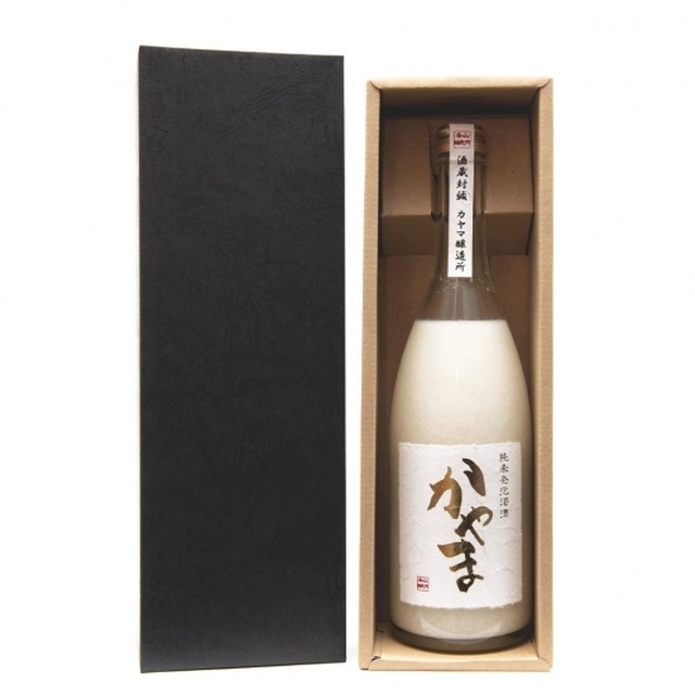 純米発泡濁酒かやま(箱入)1本