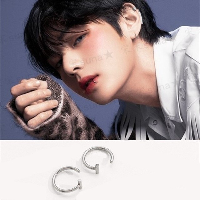 1pc フェイクリップピアス リップカフ Bts V テヒョン 着用モデル Asmama 正規品 日本未入荷アクセサリー Leadhope